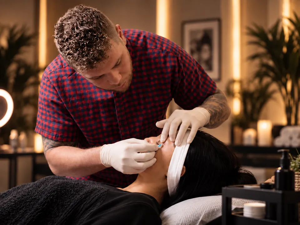 Permanent Make-up Behandlung im Studio Lex Lines