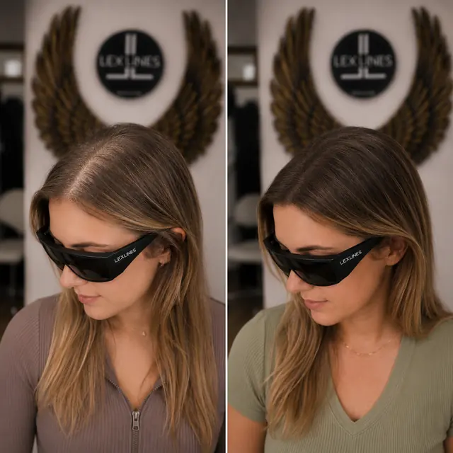 Optische Haarverdichtung für Frauen, Ergebnis, Lex Lines