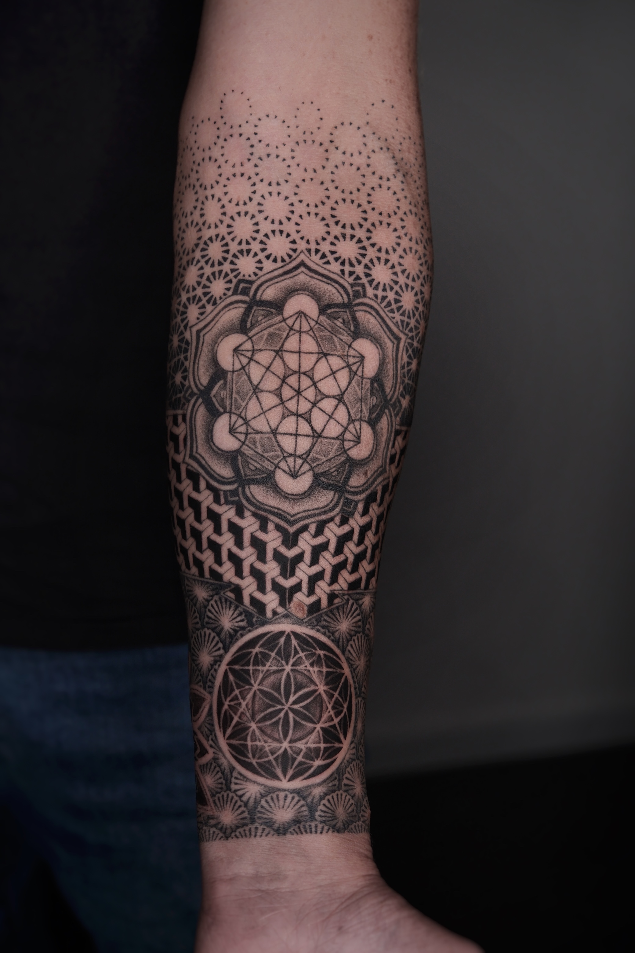 Geometrisches Tattoo, Studio Lex Lines